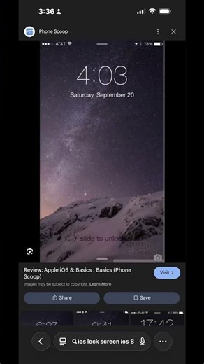 iOS lock screen evolution