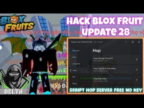 Hack Blox Fruit Update 28 - Script Teddy Hub Auto Hop Sever Boss Freemium Cực Nhanh, Cực Vip