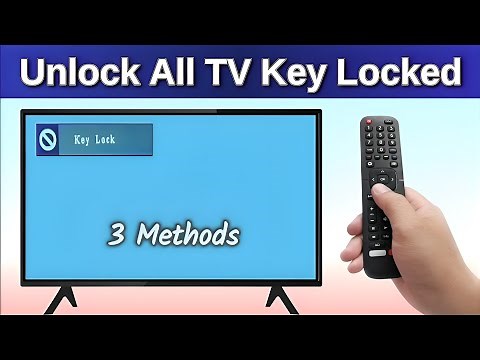 How to Unlock TV Key Lock (3 EASY Ways! Works on All TVs )