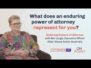 What does an enduring power of attorney represent for you?