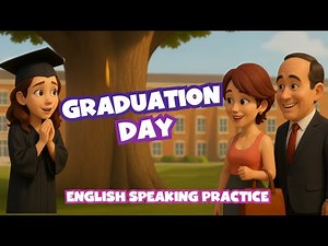American English Conversation Practice - Graduation Day - Daily English with Key Vocabulary Review