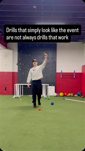 Christopher DiNuzzo on Instagram: "Drills that work will often times resemble the event. But just because a drill LOOKS like the event does not mean it will develop the movements and skills required for the event. We as coaches have to take a step back and ask ourselves “what is the movement we are trying to isolate and improve?” Creating a drill that isolates and progressively challenges that movement will get you a better drill than simply doing an eye test for if the drill looks like it works