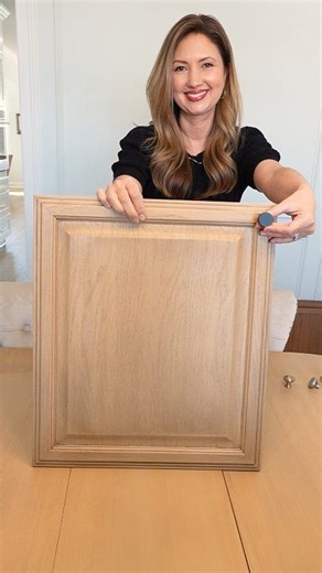If you have orange oak cabinets and you want that popular white oak, blonde wood look, you do not have to replace them 🤍 Here’s how we did it: ✨ Light scuff sand ✨ Two coats of Retique It Wood Primer ✨ Let it dry fully ✨ Wipe on stain, wipe it back No stripping off the old finish. Just a simple process and a beautiful, smooth wood finish. Want the product links and my cabinet finish guide? Comment WOW and I will send everything to you 😊✨ #cabinetmakeover #orangecabinets #whiteoak #kitchenupdat