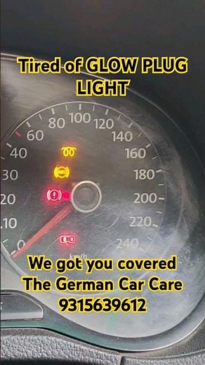 Glow Plug light problem in vento polo skoda rapid solved by The German Car Care