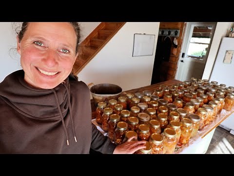 Bulk Canning 83 Jars in One Day | 4 Ready-to-Eat Recipes
