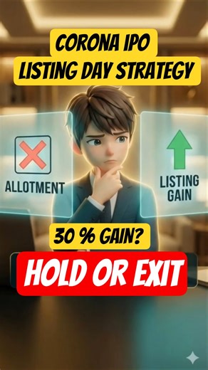 Corona Remedies IPO Listing Day Strategy #ipo #gmp #stockmarket
