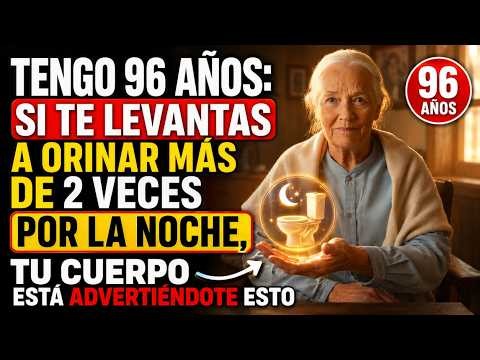 Tengo 96 Años: DESPERTARTE VARIAS VECES PARA ORINAR NO SIEMPRE ES NORMAL Después de los 60