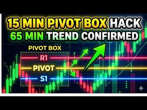 Intraday Secret Hack 🔥 15-Minute Pivot Box + 65-Minute Trend = No Confusion Trading!