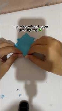 easy origami paper jumping frog