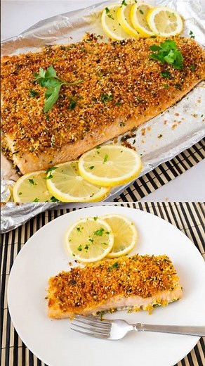 Parmesan Crusted Baked Salmon | Easy 30-Minute Dinner