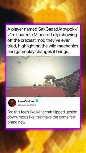 Showing the craziest mod ever tried in Minecraft...