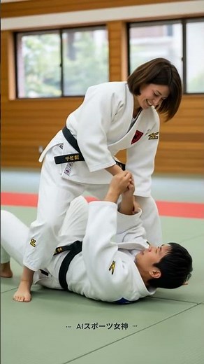 楽しく強く！女性柔道家の寝技トレーニング #japan #judo #taekwondo #karate