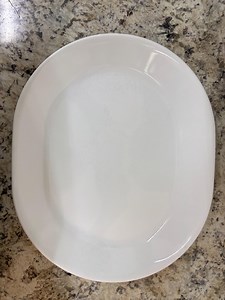 Corelle White Platter 12x10 Inch by Corning Serving Ware Discontinued Pattern - Etsy Canada