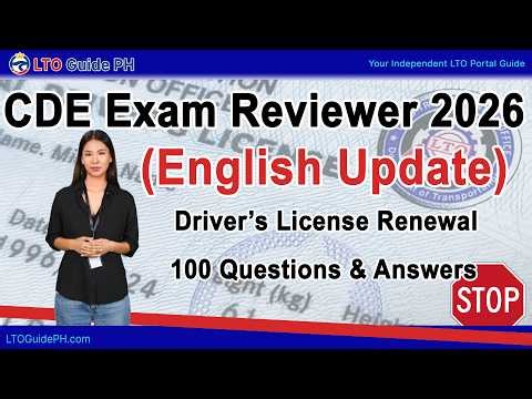 CDE Exam Reviewer 2026 (Update) - Drivers License Renewal