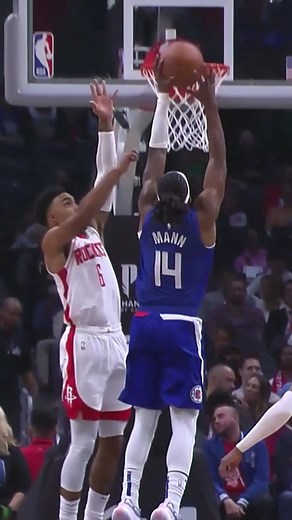 KJ Martin got UP for the big block on this play ⛔ | NBA