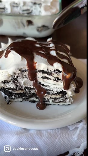 22K views · 168 reactions | 3 Ingredient Oreo Icebox Cake!! RECIPE: https://cookiesandcups.com/oreo-icebox-cake/ | cookies and cups | Facebook