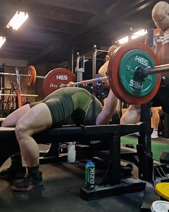 Agata Sitko benching 140kg x 2 | PTC Headquarters