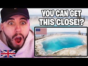 Brit Reacts to First Time Visiting Yellowstone (UNBELIEVABLE!!)