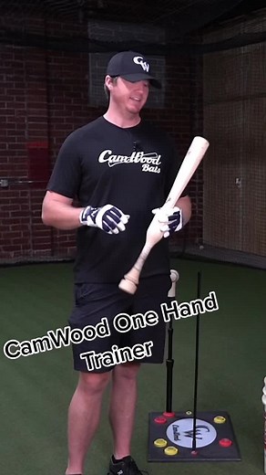 The number one drill we use to teach proper bat path. It all starts with the bottom hand. Isolation drills are where it’s at! #camwood #camwoodbats #hitting #trainingbat #onehand #hittingdrills #hittingcoach #hittinginstructor #hitdifferent