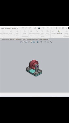 🔧 Basic Assembly🛠️ “Dari sketch ➡️ jadi assembly 👀 Inilah bearing housing dengan roller hasil desain di SolidWorks 🔥 Detail kecil, tapi jadi penopang mesin besar ⚙️” #SolidWorks #3DDesign #Engineering #inengineeringwetrust #fypageシ
