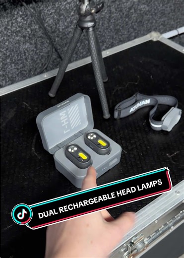 Discover the Dual Rechargeable Head Lamps with Tripod Feature