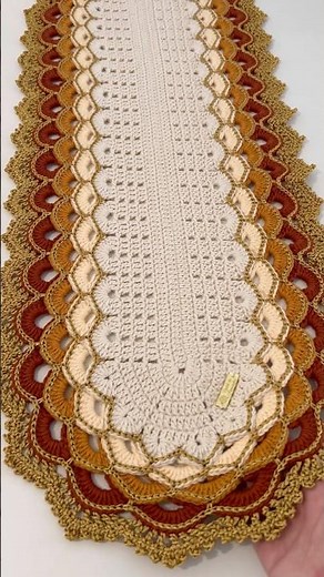 Click on the title above ⬆️ Luxury Turkish crochet table runner step by step tutorial video class￼