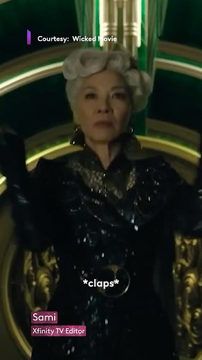 Xfinity | The iconic clap that stunned the flying monkeys in Wicked? Totally improvised by Michelle Yeoh 👏🤩 🎥: @wickedmovie in theaters now | Instagram