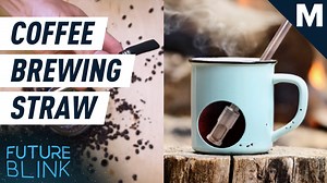 This reusable straw also self-brews your coffee