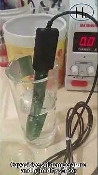 Capacitive soil temperature and humidity sensor