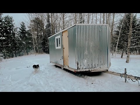 Tiny Cabin On Wheels: Off Grid Shower and Sink