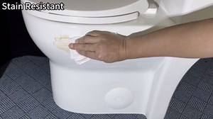 Vomlor Compact Modern Tall Toilet 17 Inch Chair Height Seat 17.5", Tornado Flush One Piece Dual Flush 1.0/1.28 GPF ADA High Skirted Toilet for Small Bathroom, Comfort Bowl Heigh 16.75", White - Amazon.com