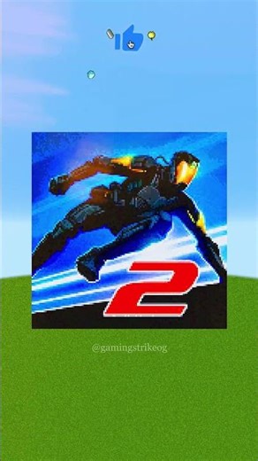 Subway Surfers, Hill Climb Racing 2, Vector 2 & Shadow Fight 3 Logo in Minecraft Pixel Art #shorts