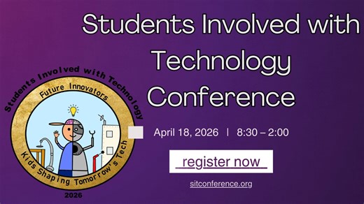 Bloomington Public Schools D87 on Instagram: "Future Innovators: Kids Shaping Tomorrow’s Tech 🚀 Join us on April 18th from 8:30–2:00 for the SIT Conference—a conference for students, by students! Explore hands-on sessions in 3D printing, graphic design, LEGO engineering, coding, robotics, and more. Students in grades 3–12 can sign up to present, attend, and inspire as they showcase big ideas and bold creativity. Come learn, create, and shape the future of technology! ➡️Sign up now at https://ww