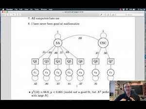Psychometrics - Lecture 9 - Structural equation modeling