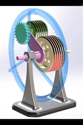 Worm Drive Mechanism | High Torque Gear System ⚙️ #shorts