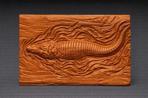 Swimming Crocodile 3D Relief STL File, Wildlife Cnc Wood Carving (digital Download) - Etsy