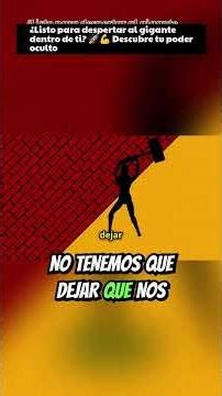 ¿Listo para despertar al gigante dentro de ti? 🚀💪 Descubre tu poder oculto