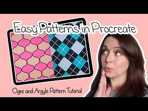 Easy Pattern Design on your iPad - Ogee and Argyle Pattern Tutorial in Procreate