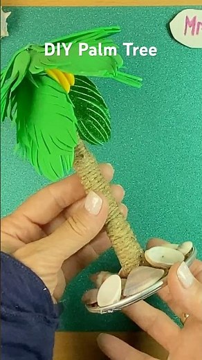 DIY Palm Tree Craft 🌴 | Easy Tropical Decoration from Paper & Twine!