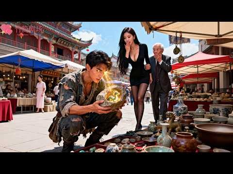 Poor guy buy worthless stone,awakens divine eye!beautiful CEO brought billions to propose to him