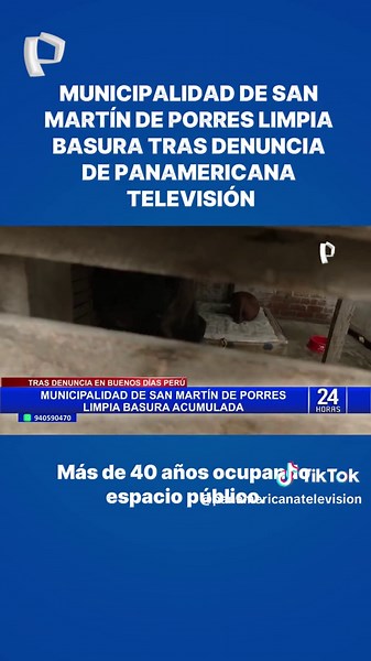 Limpieza en la calle Húsares de Junín en San Martín de Porres