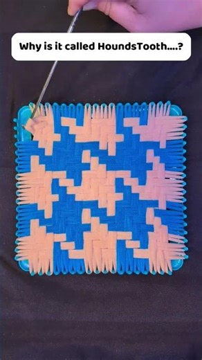 Trippy Houndstooth Pattern Loom Timelapse