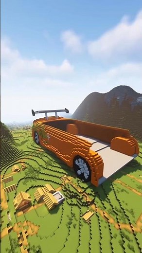 Minecraft 3D CAR Timelapse Build | minecraft timelapse supercar build