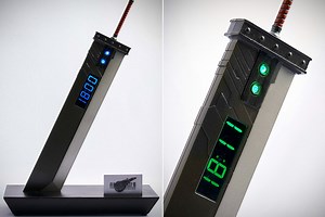 Final Fantasy VII Remake Buster Sword Digital Clock Might be Coolest Yet, Has Glowing LED Face