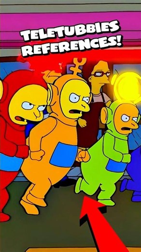 5 Times The Simpsons Referenced The Teletubbies #simpsons #shorts