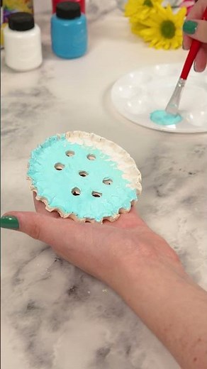 DIY Air Dry Clay Flower Stem Holder | Easy Desk Decor Craft for Kids & Adults