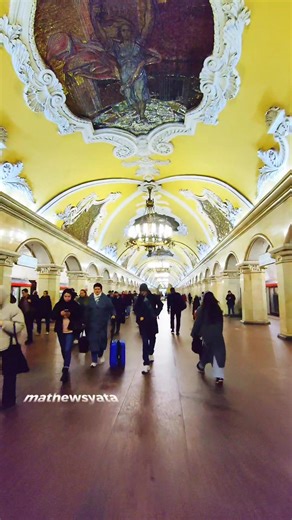 Moscow Metro 🚇 Russia 🇷🇺 #moscow #russia #publictransportation | Mathewsyata