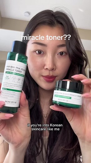 using the viral @somebymi.official miracle toner! have you tried it yet? ✨ #koreantoner #teatree #koreanskincare #clearskin #miracletoner #somebymi #somebymipartner
