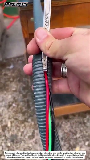 Smart Wire Routing Trick That Makes Electrical Work Much Easier 🔧⚡