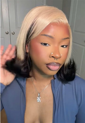 Ice Blonde and Black Bob Hairstyle Guide